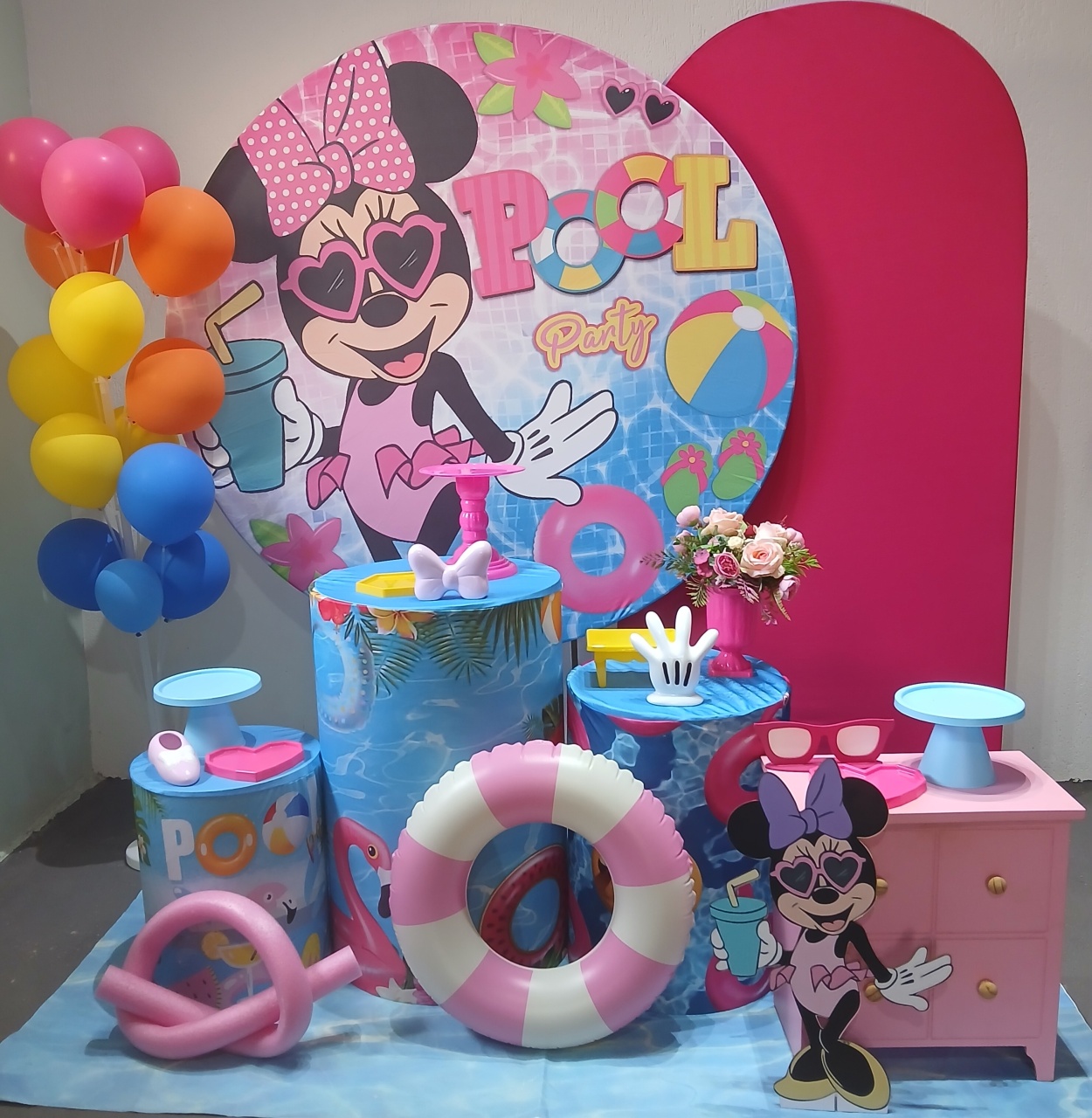 Kit 3 Minnie Pool Party  - Pâmela Cristina Gonçalves 