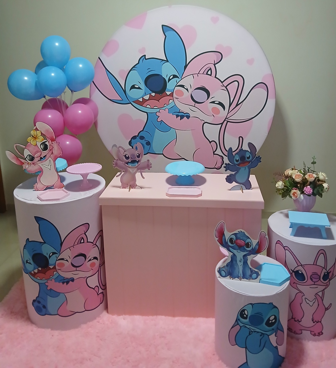 Kit Encanto Stitch E Angel  - Pâmela Cristina Gonçalves 