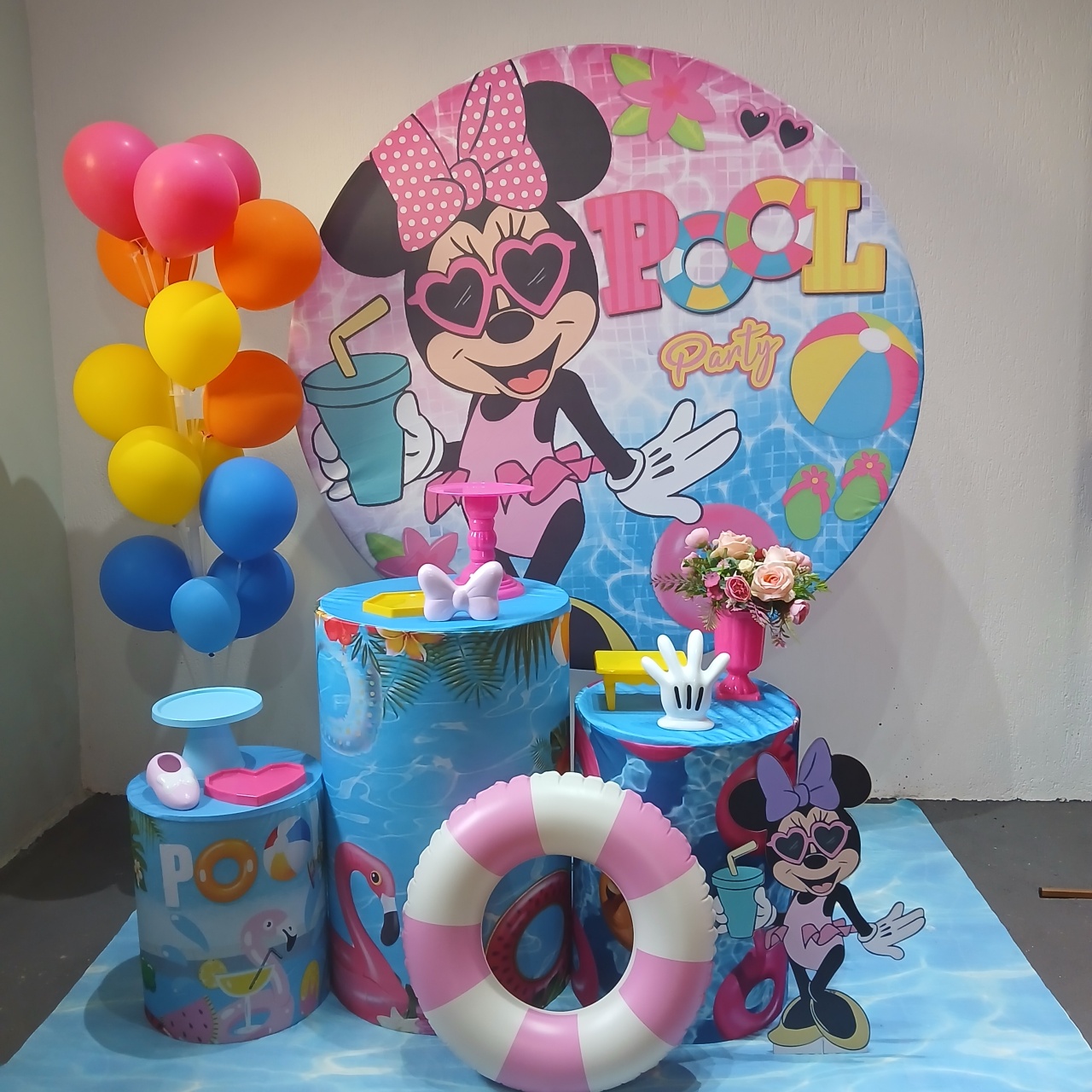 Kit Essencial Minnie Pool Party  - Pâmela Cristina Gonçalves 