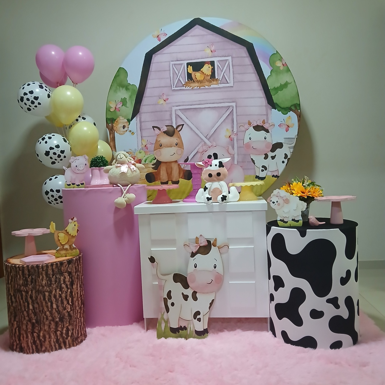 Kit Encanto Fazendinha Rosa - Pâmela Cristina Gonçalves 
