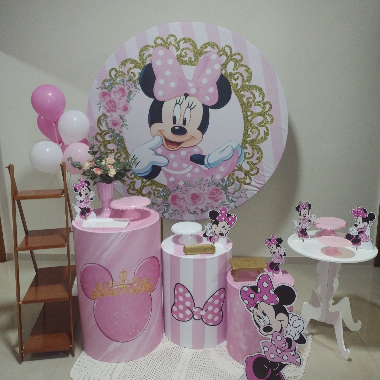 Kit Encanto Minnie Rosa - Pâmela Cristina Gonçalves 