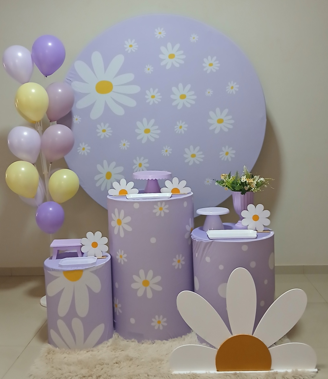 Kit Essencial Margaridas Lilás  - Pâmela Cristina Gonçalves 