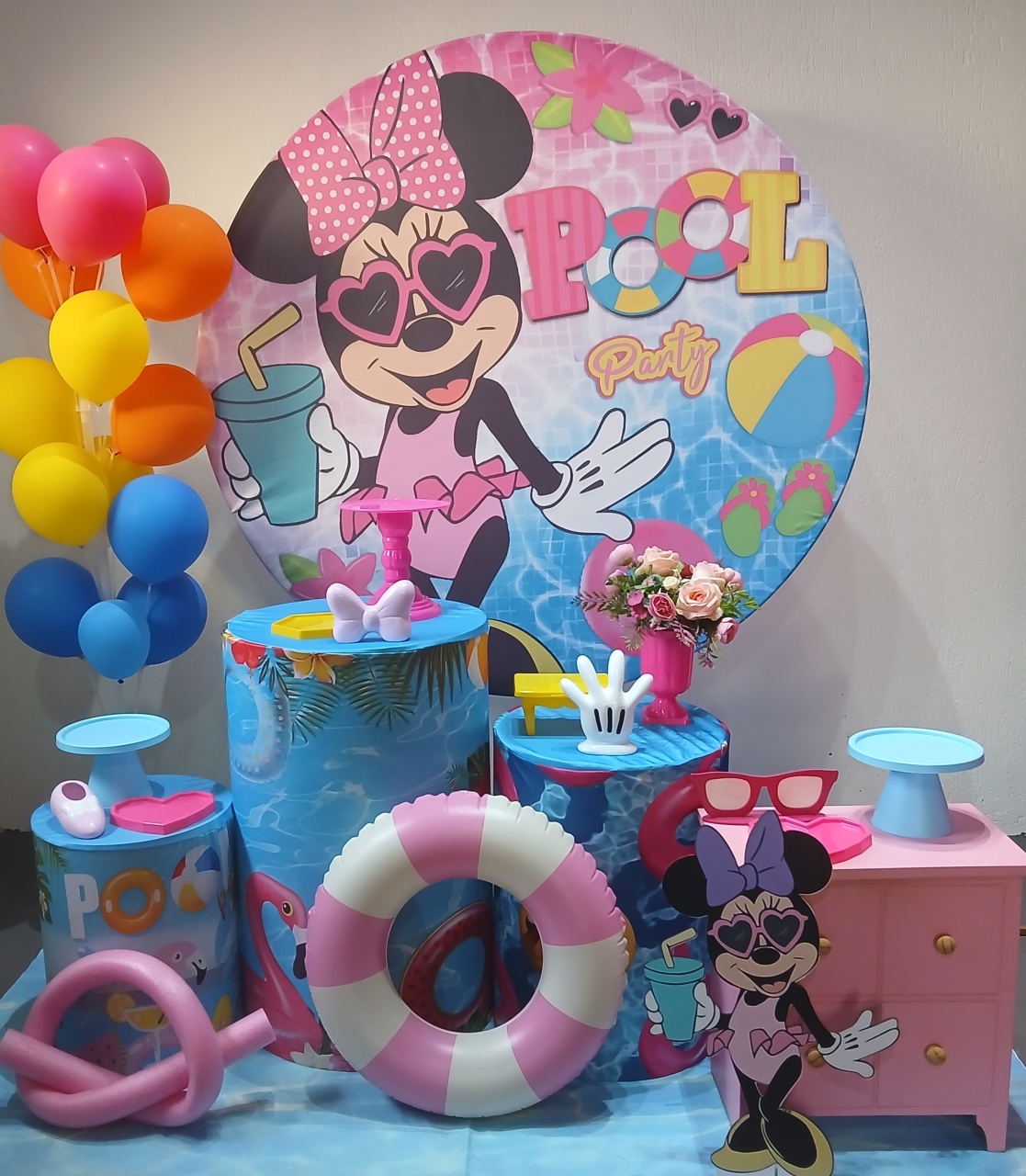 Kit Encanto Minnie Pool Party  - Pâmela Cristina Gonçalves 