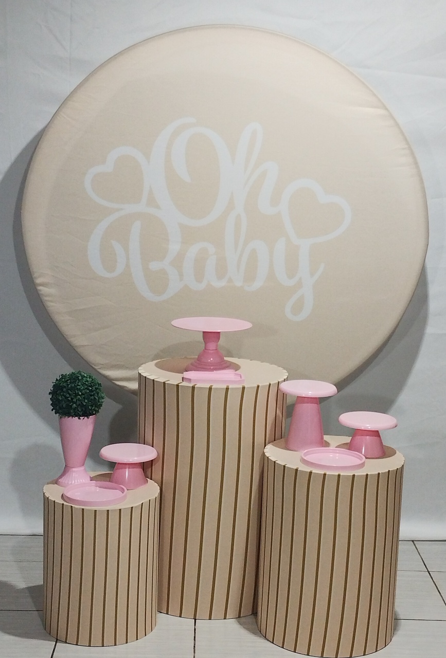 Kit Chá de Bebê Menina - Arco íris Locações 