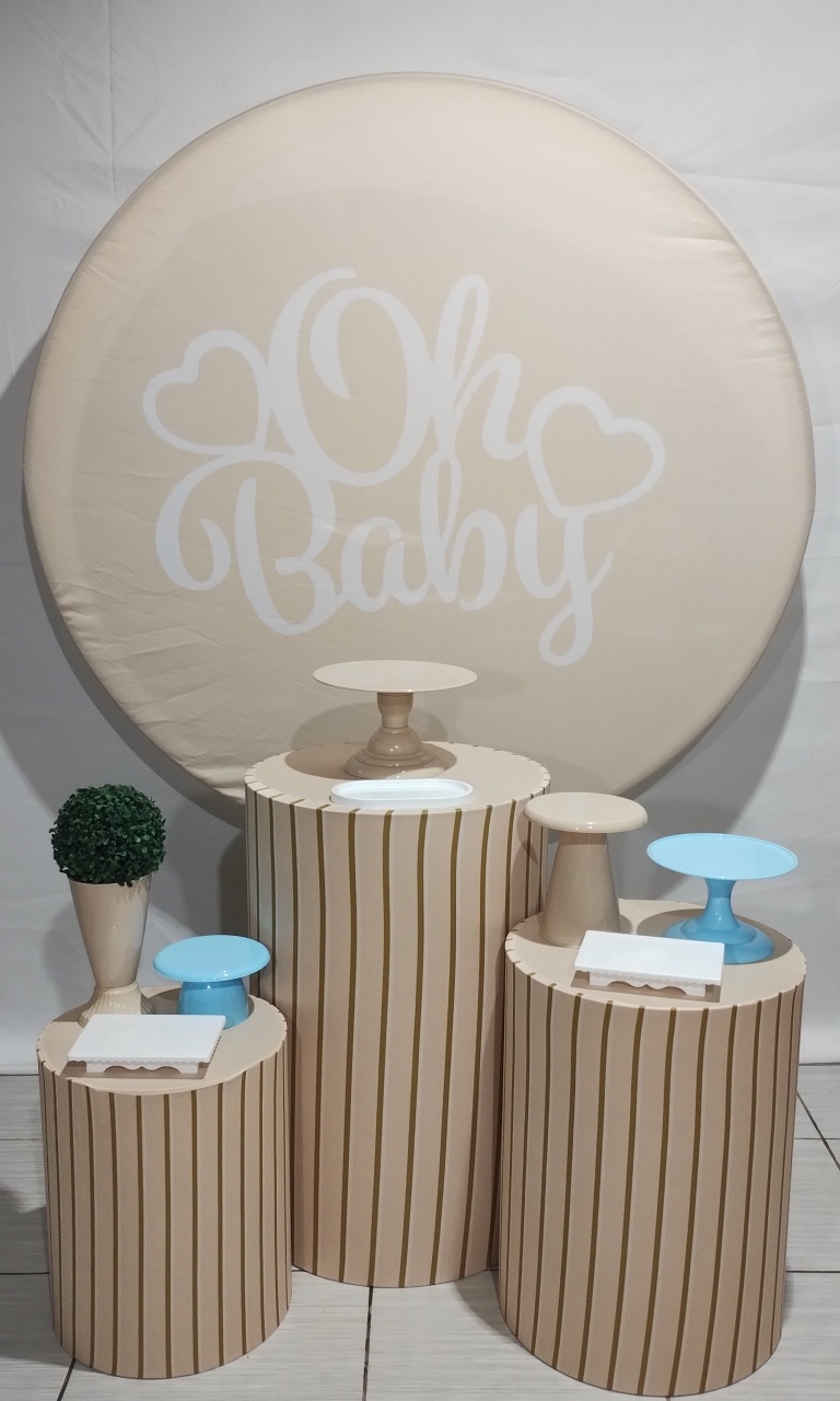 Kit Chá de Bebê Menino - Arco íris Locações 