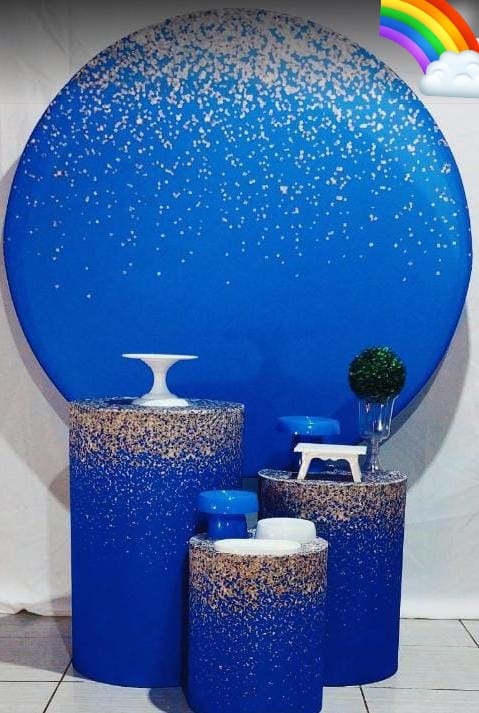 Kit Adulto Azul Glitter  - Arco íris Locações 