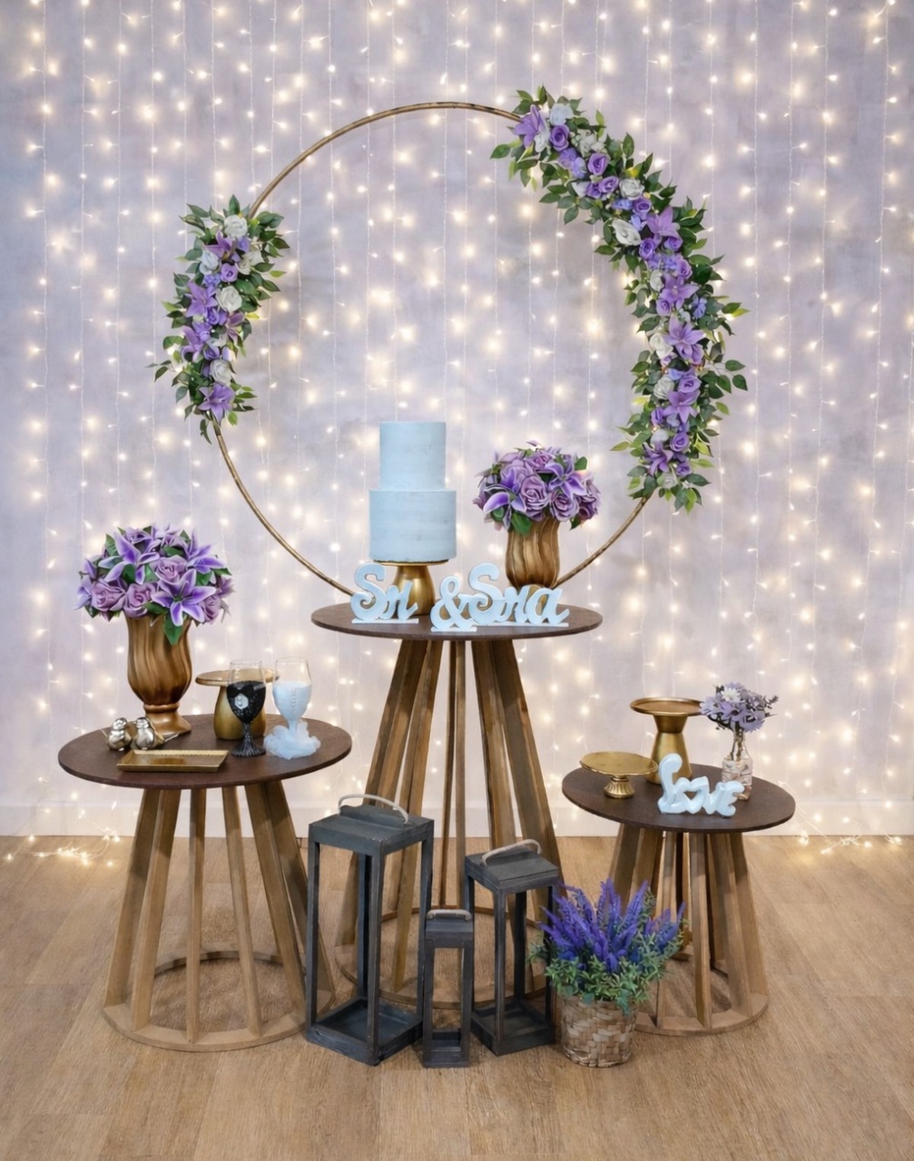Kit Composição - Casamento Lilas - JPeventospeguemontee