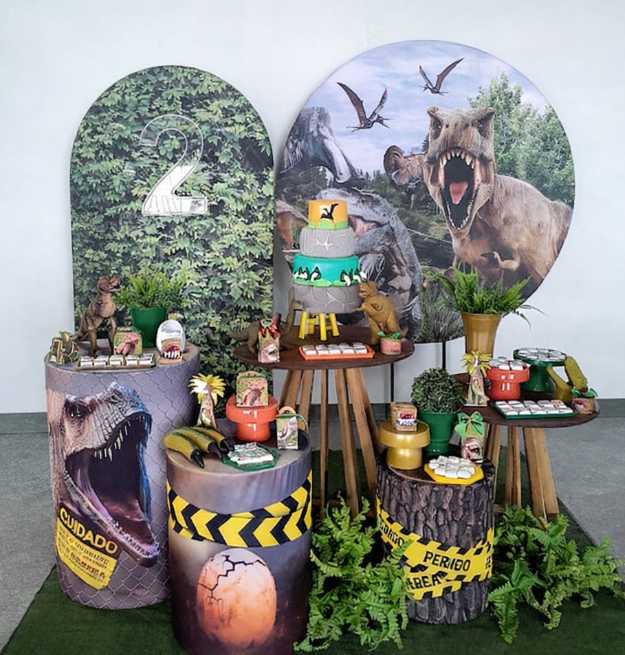 Decoração Dinossauro/Jurassic Park - JPeventospeguemontee