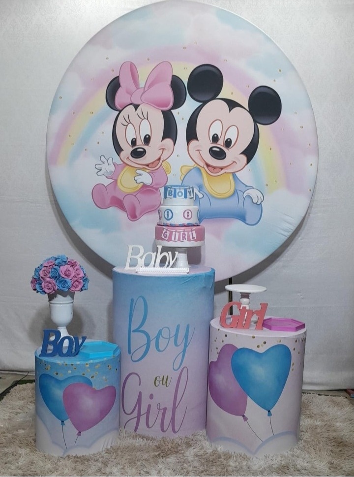 Kit P - Revelação Minnie E Mickey - JPeventospeguemontee