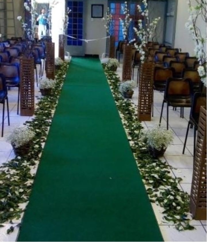 Tapete Casamento Verde 15 Metros  - JPeventospeguemontee