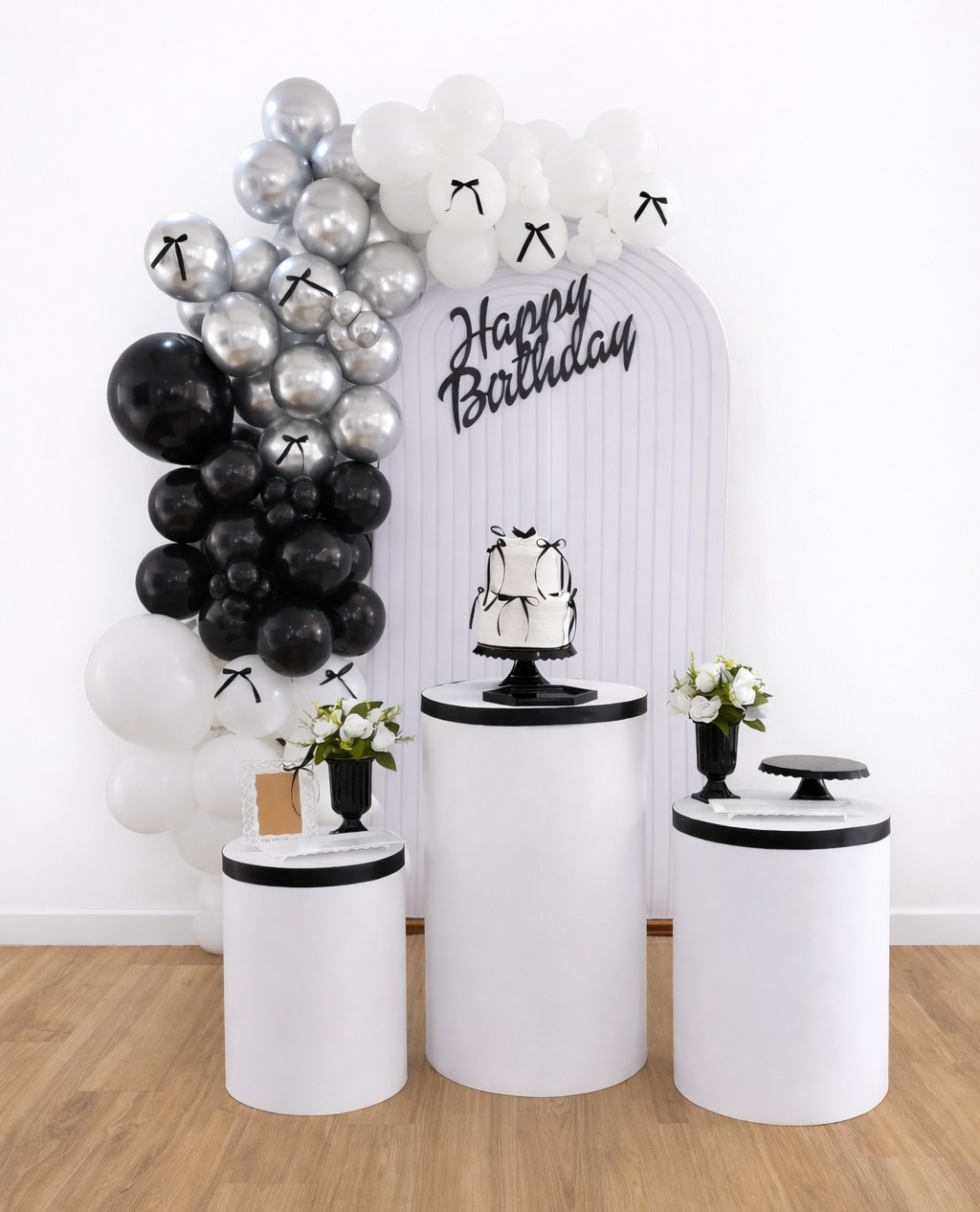 Kit P -  Happy Birthday Laço (Sem Bexigas) - JPeventospeguemontee