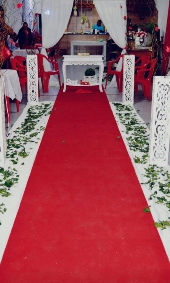 Tapete Casamento Vermelho 15 Metros - JPeventospeguemontee