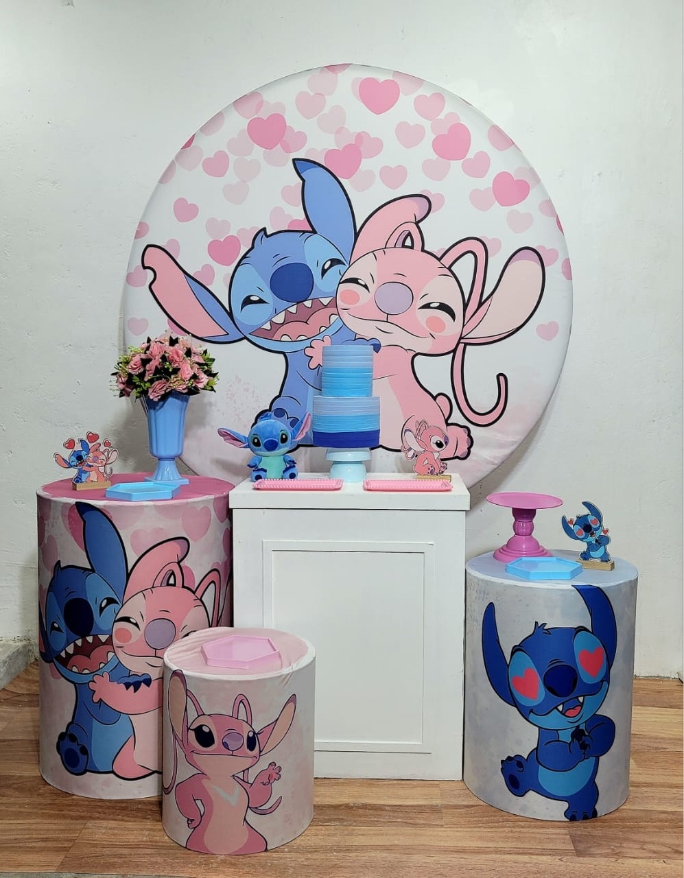 Kit M - Stitch Rosa 2 - JPeventospeguemontee