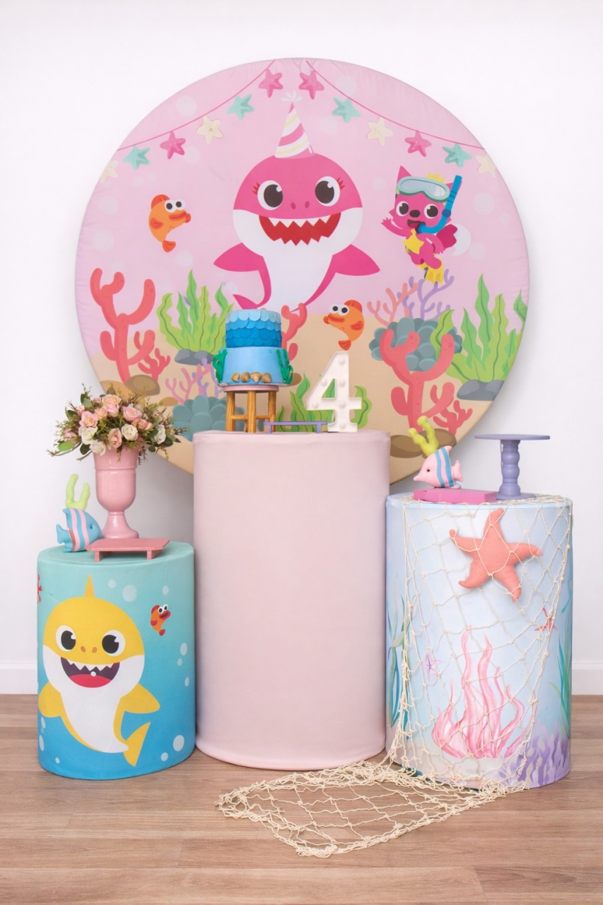 Kit P - Baby Shark Rosa - JPeventospeguemontee