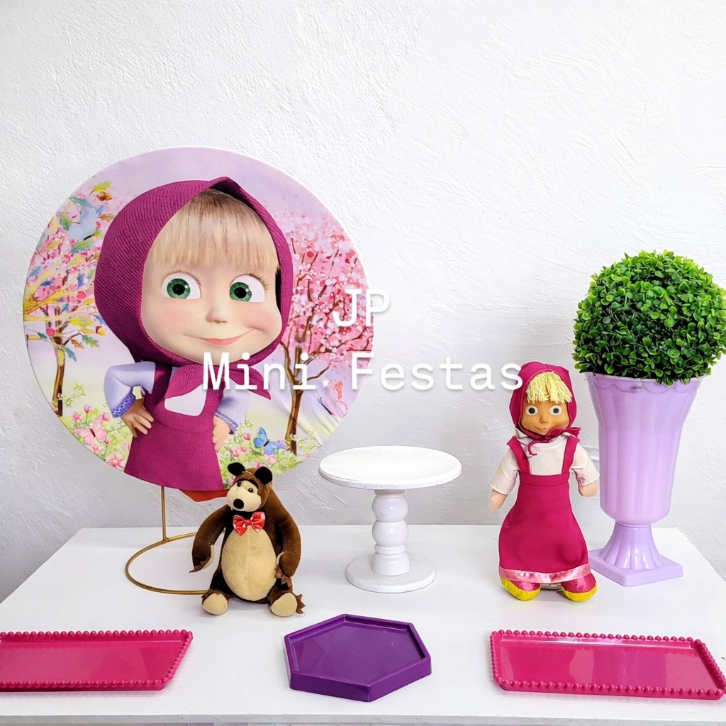 Mini Kit Masha E O Urso - JPeventospeguemontee