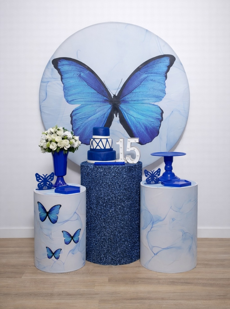 Kit P -  Borboleta Azul - JPeventospeguemontee