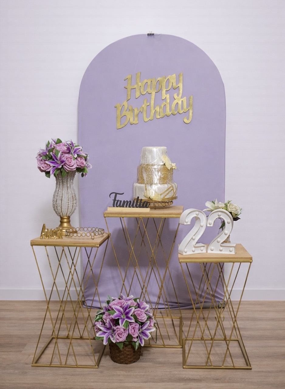 Kit P -  Happy Birthday Lilás  - JPeventospeguemontee