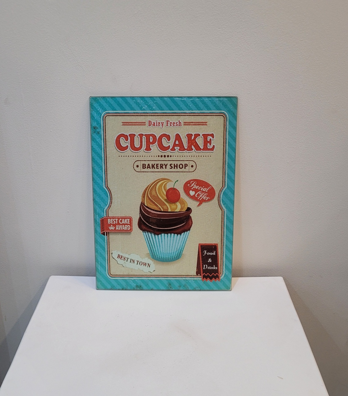 Placa Cupcake Vidro - Sonhare Pocket