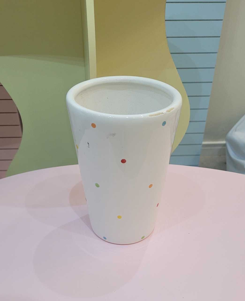 Vaso Cerâmica - Poá Colorido - Sonhare Pocket