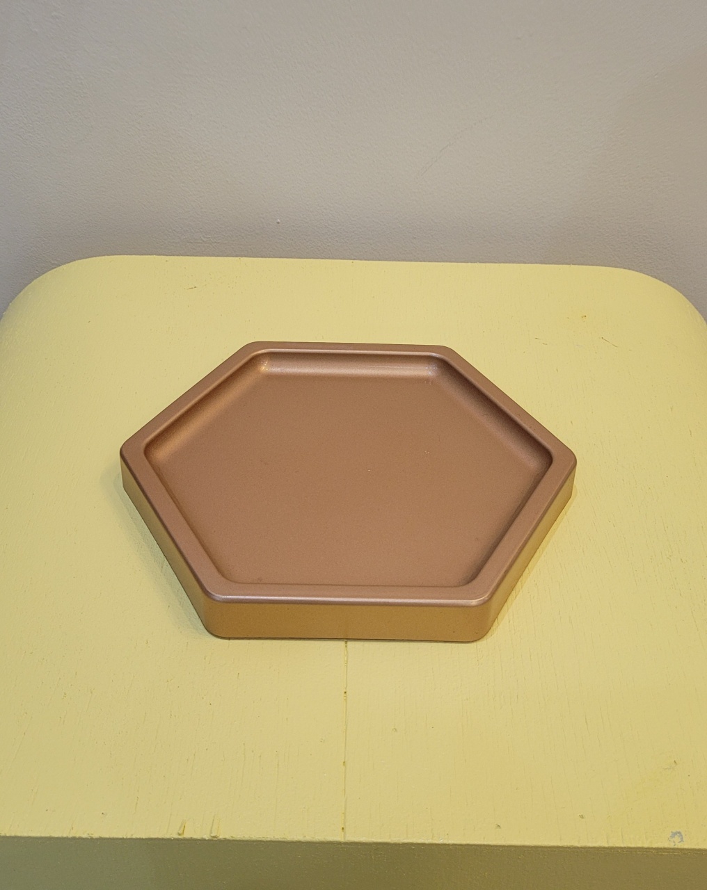 Bandeja Abs Sextavada Premium M - Rose Gold - Sonhare Pocket
