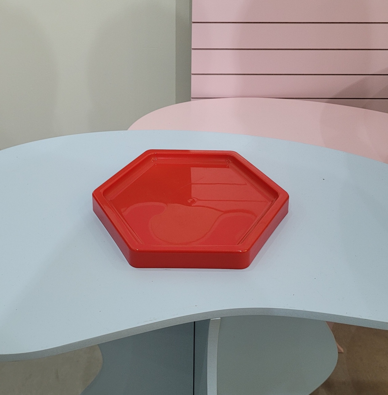 Bandeja Sextavada M - Vermelho - Sonhare Pocket