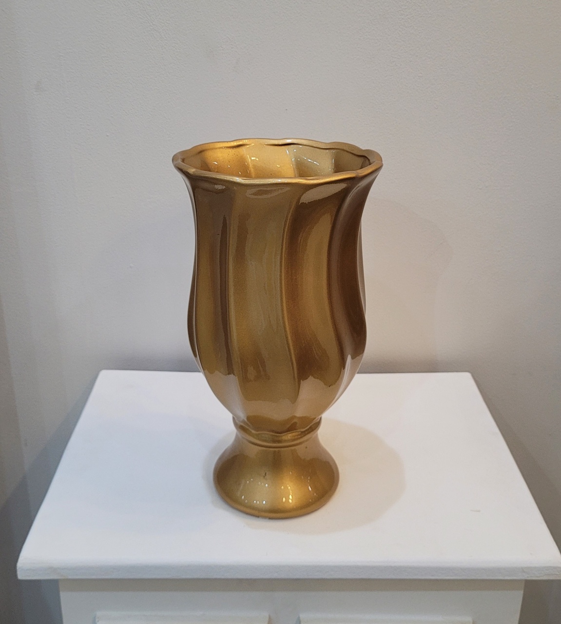 Vaso Cerâmica G - Dourado - Sonhare Pocket