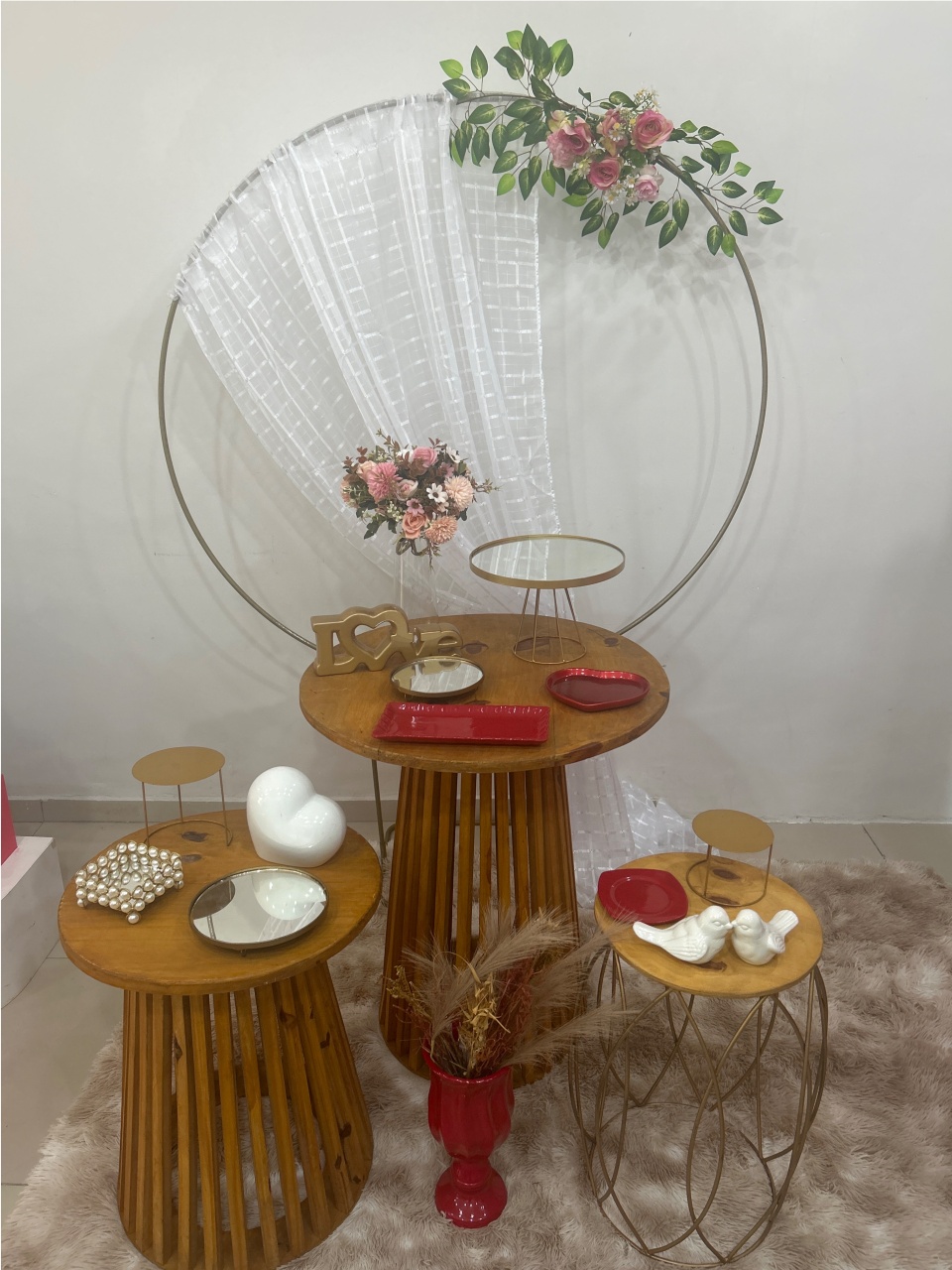 Casamento Rústico Vermelho Com Dourado - Nbs festas 