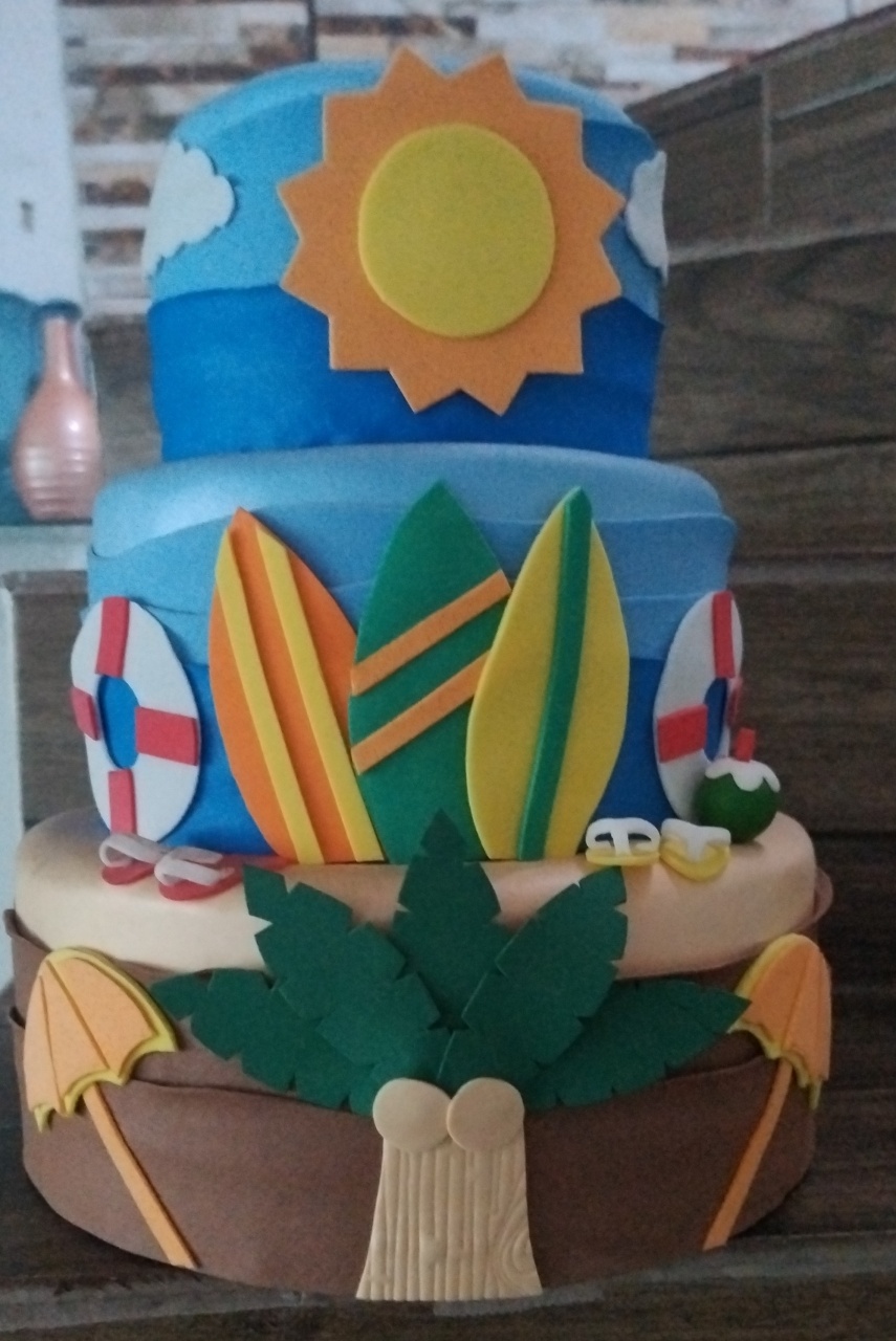 Bolo Praia/ Tardezinha  - Nbs festas 