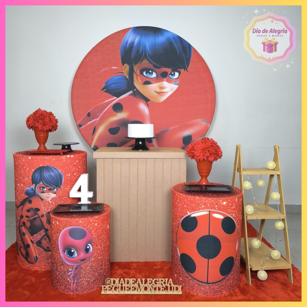 Lady Bug - Kit 2 - Dia de Alegria Pegue e Monte