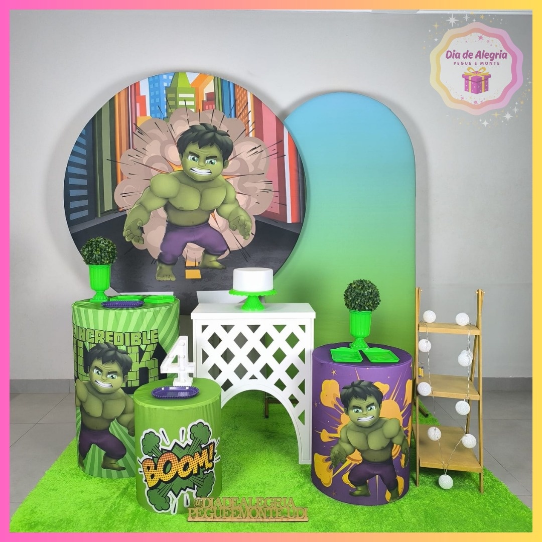Hulk Baby - Kit 3 - Dia de Alegria Pegue e Monte