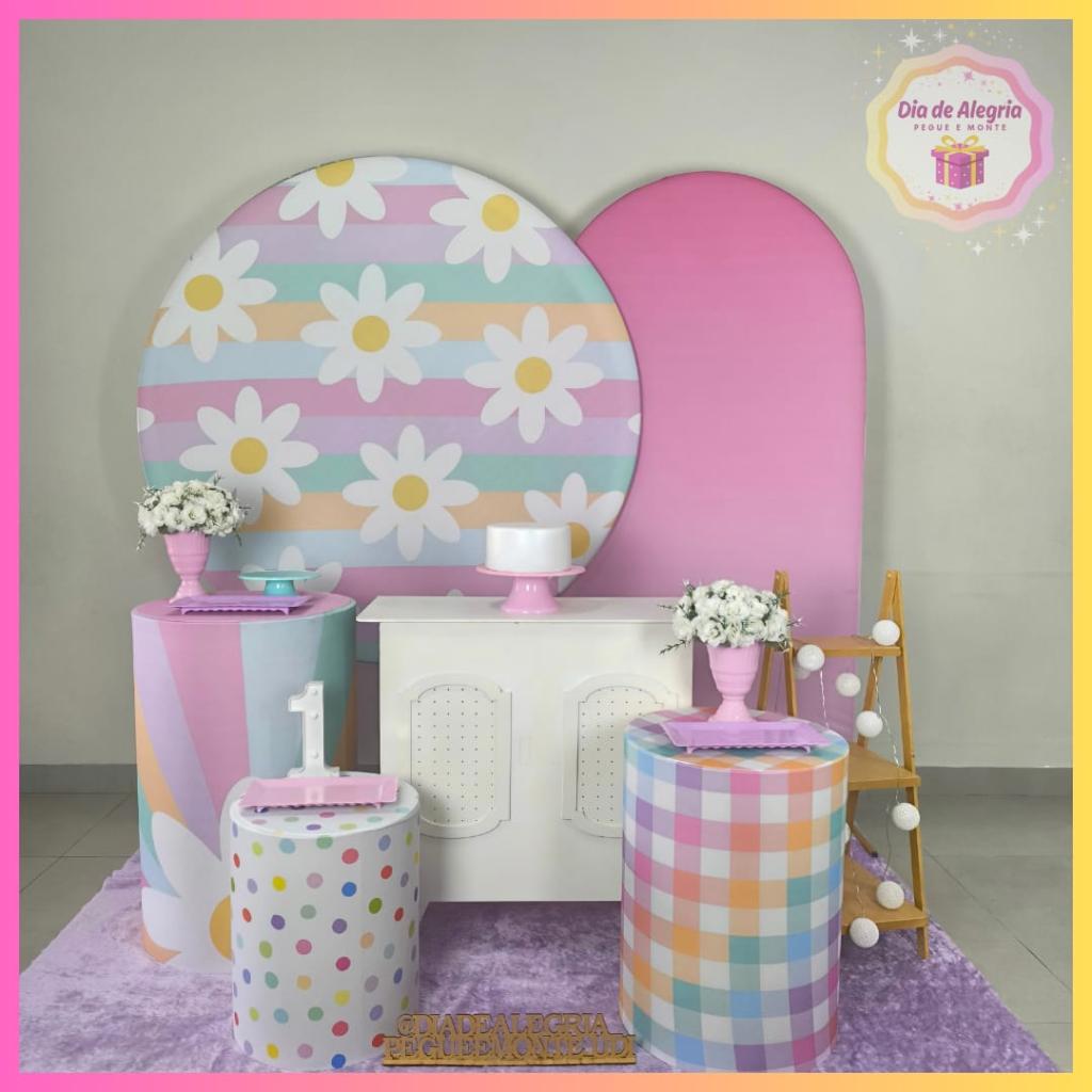 Margaridas Candy - Kit 3 - Dia de Alegria Pegue e Monte