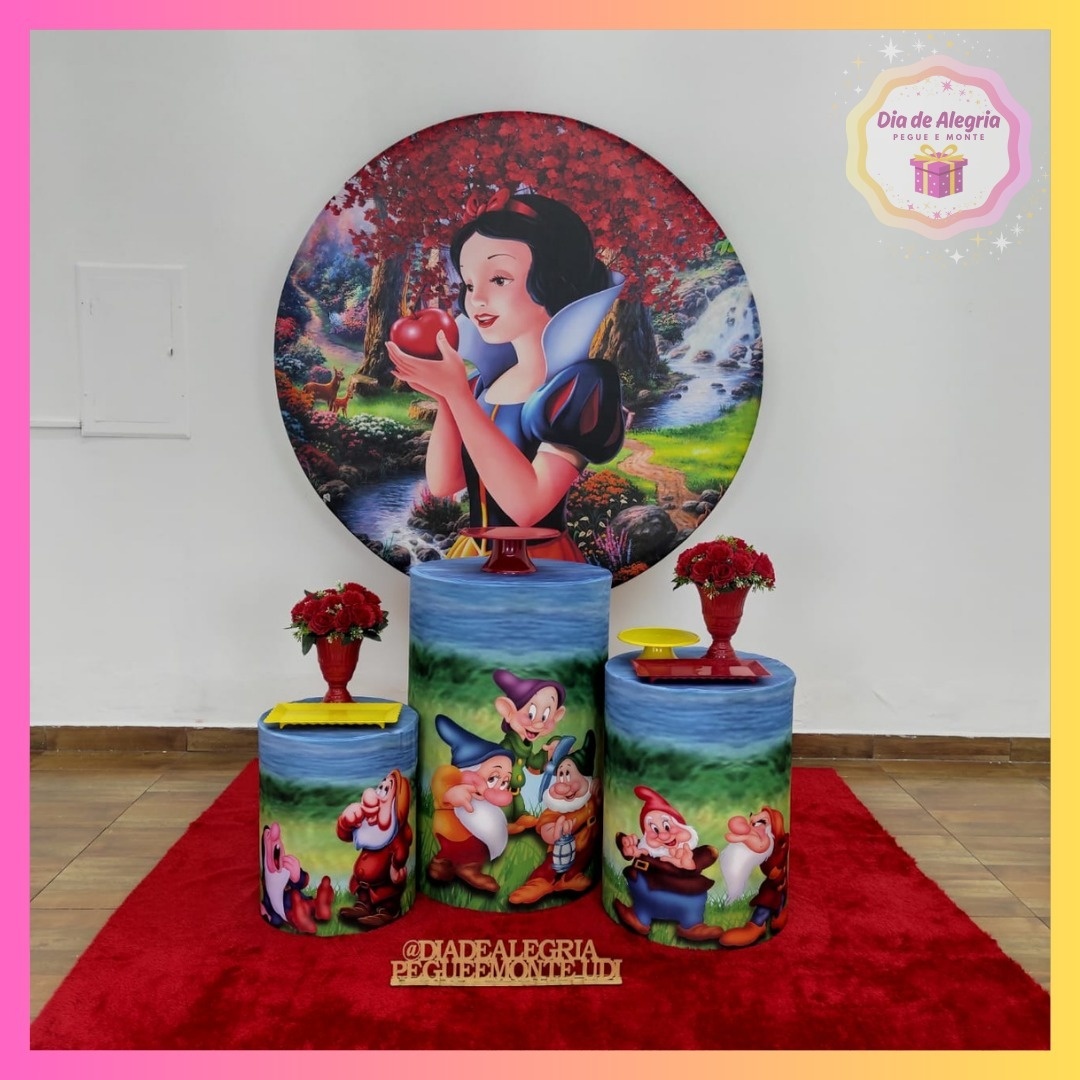 Branca de Neve - Kit 1 - Dia de Alegria Pegue e Monte