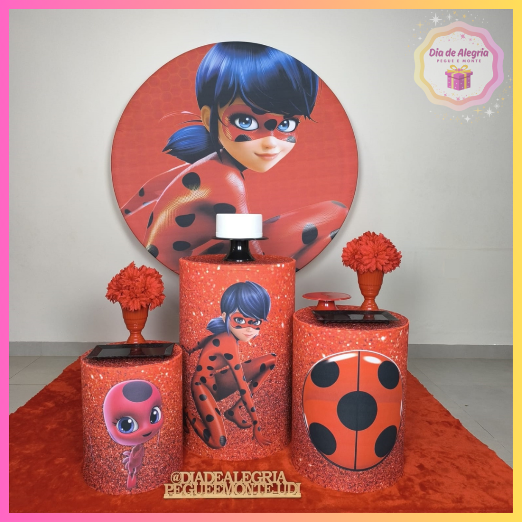 Lady Bug - Kit 1 - Dia de Alegria Pegue e Monte