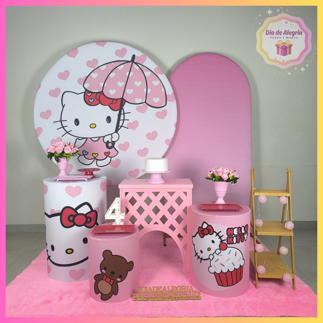 Hello Kitty - Kit 3 - Dia de Alegria Pegue e Monte