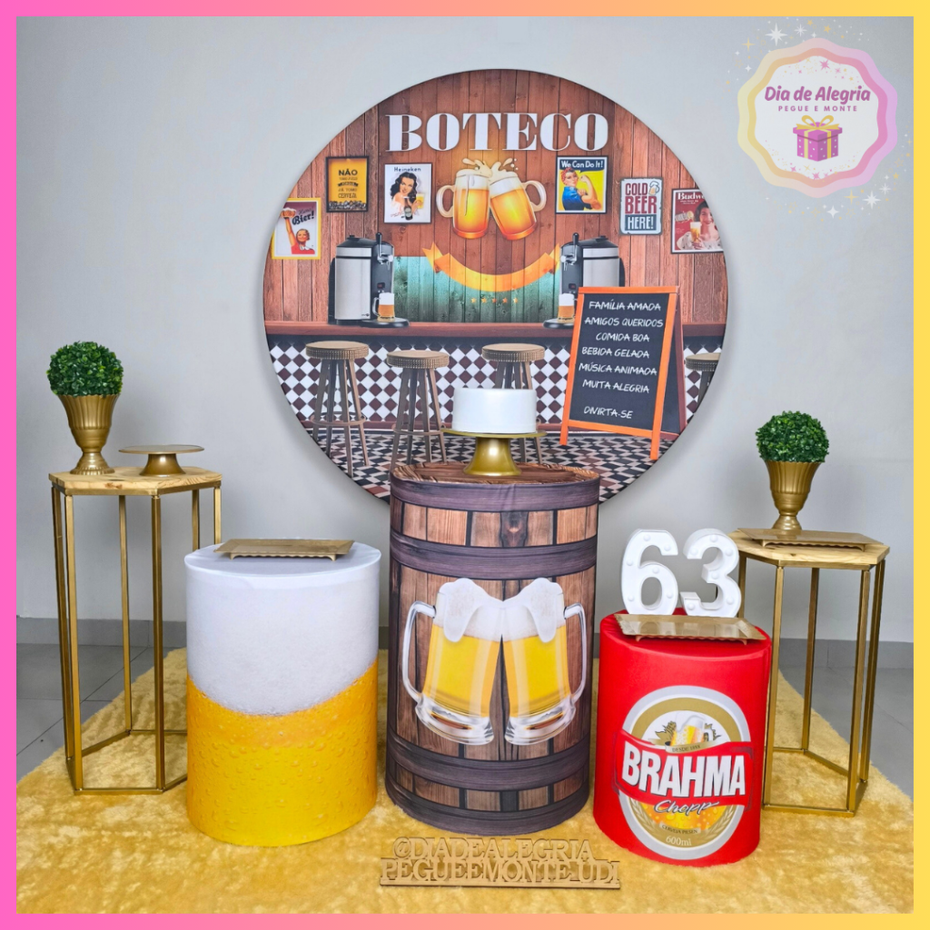 Boteco - Kit 2 Cilindros - Dia de Alegria Pegue e Monte