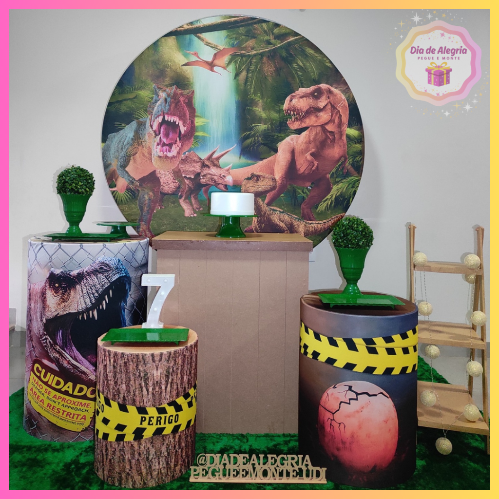 Dinossauros - Kit 2 - Dia de Alegria Pegue e Monte