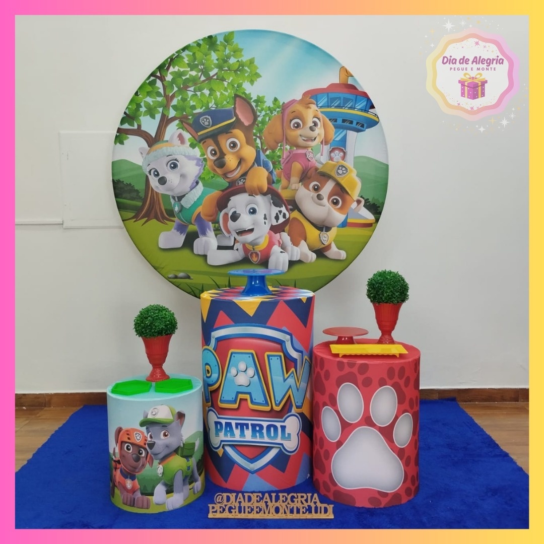 Patrulha Canina - Kit 1 - Dia de Alegria Pegue e Monte