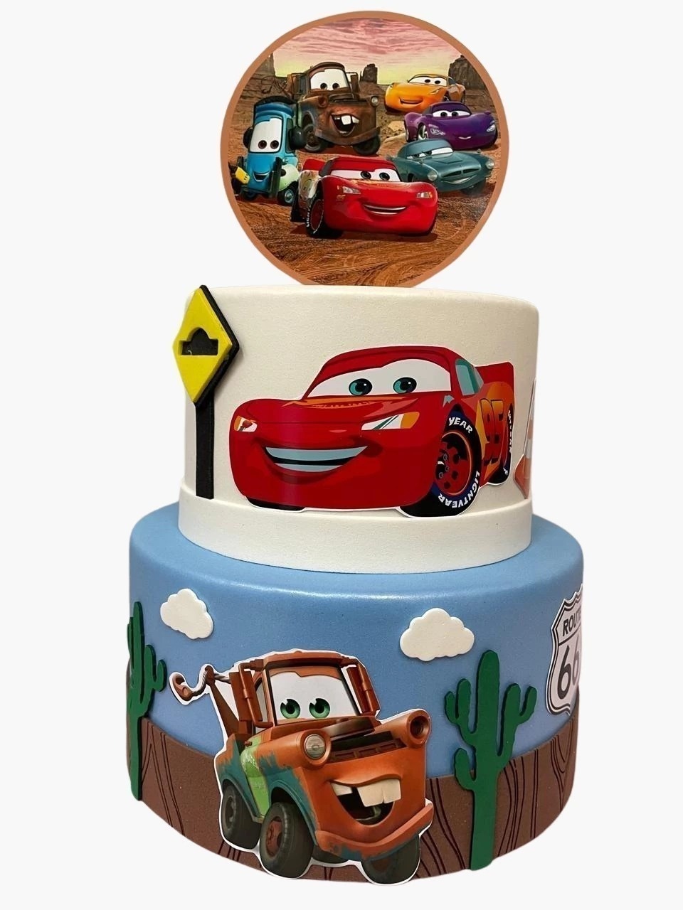 Bolo Fake Mcqueen - Dia de Alegria Pegue e Monte