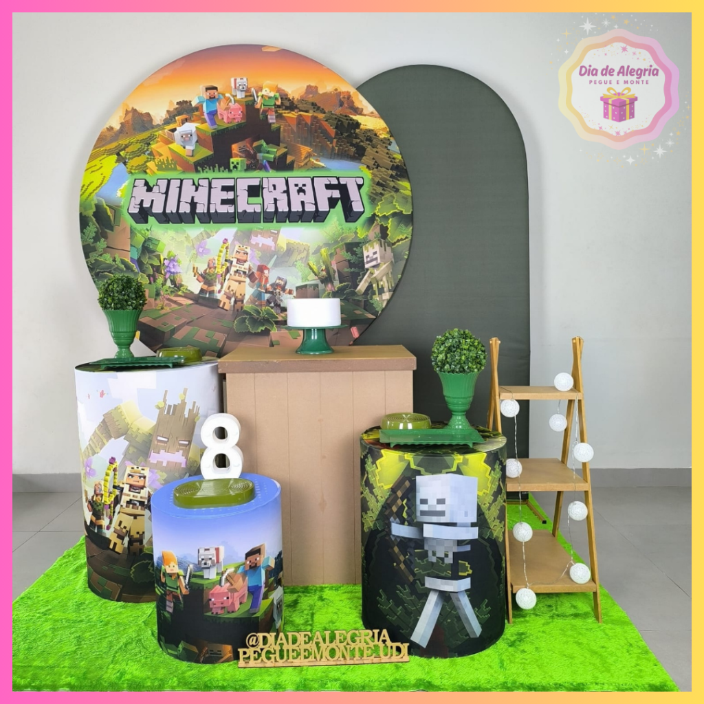Minecraft - Kit 3 - Dia de Alegria Pegue e Monte