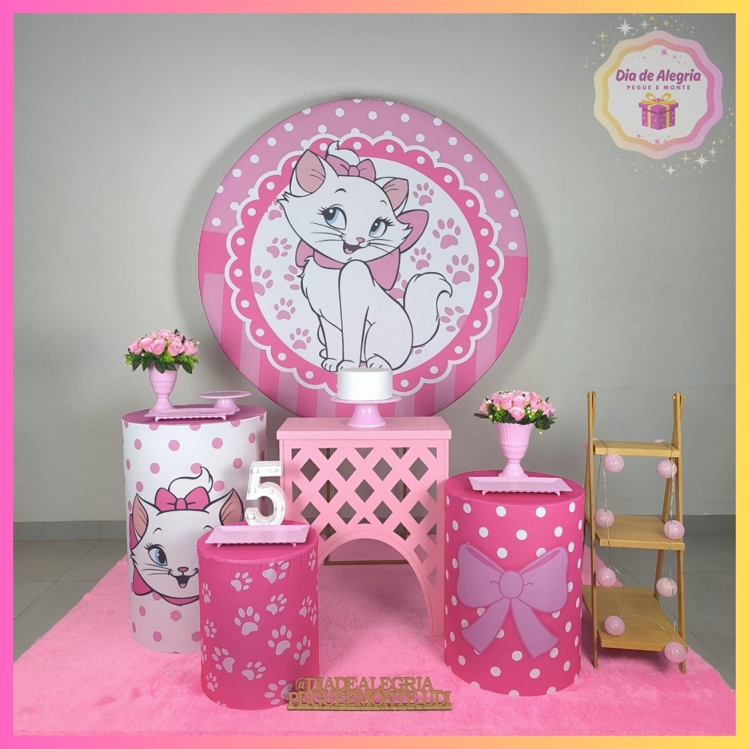 Gatinha Marie - Kit 2 - Dia de Alegria Pegue e Monte