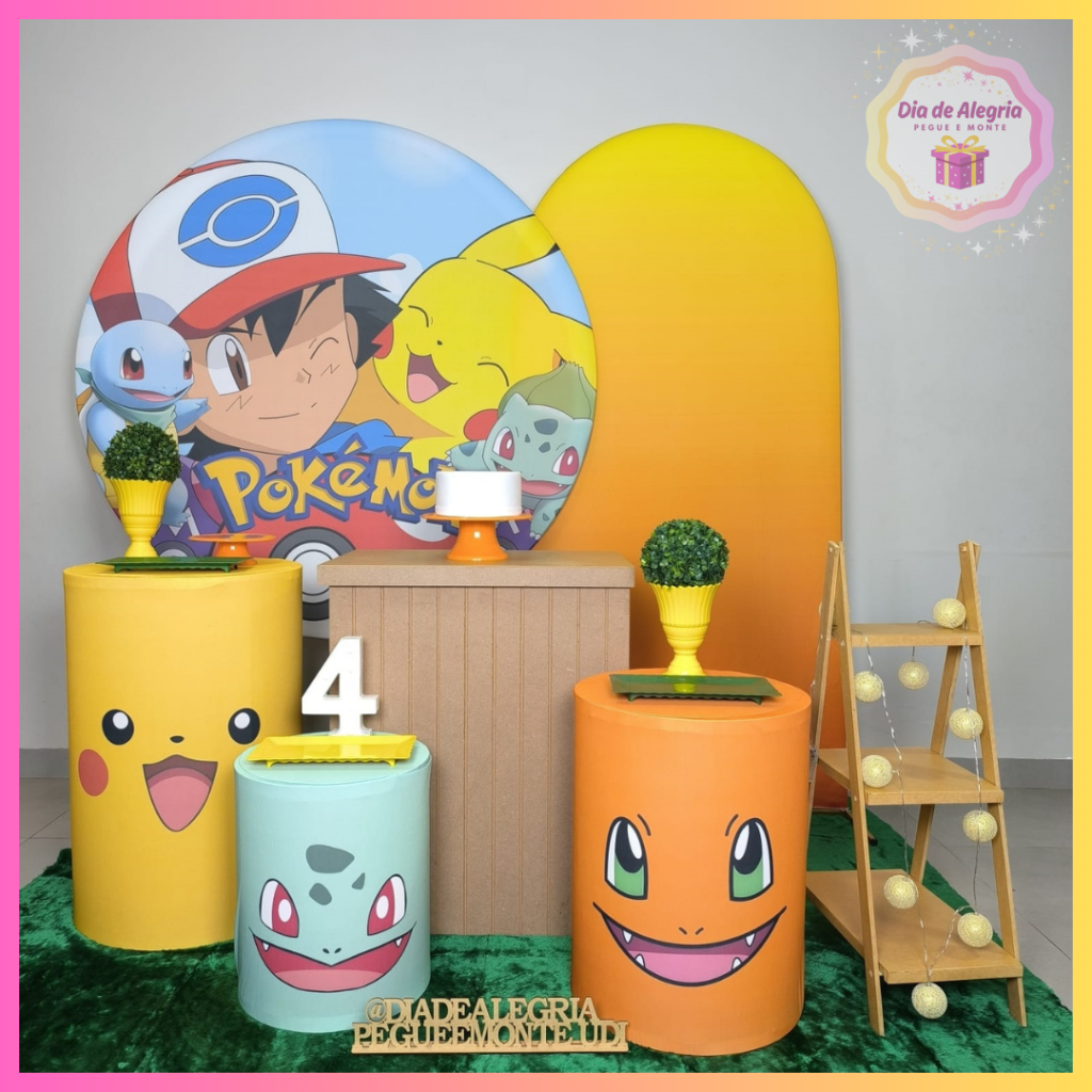 Pokemon - Kit 3 - Dia de Alegria Pegue e Monte