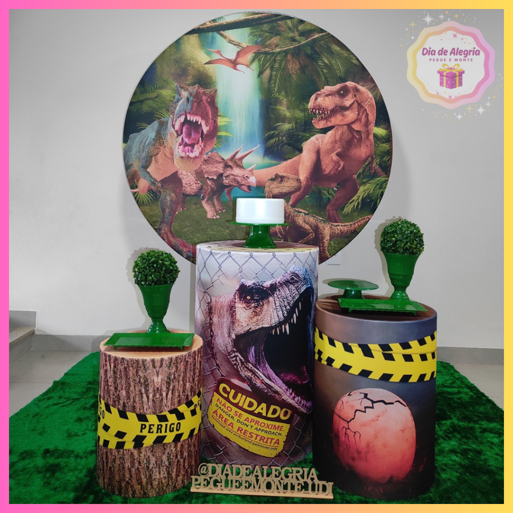 Dinossauros - Kit 1 - Dia de Alegria Pegue e Monte