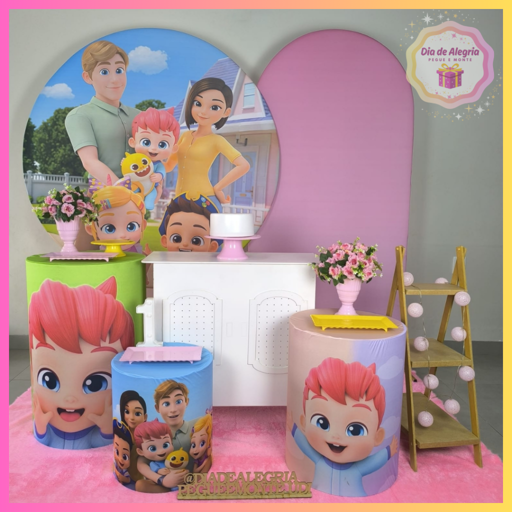 Bebê Finn Menina - Kit 3 - Dia de Alegria Pegue e Monte