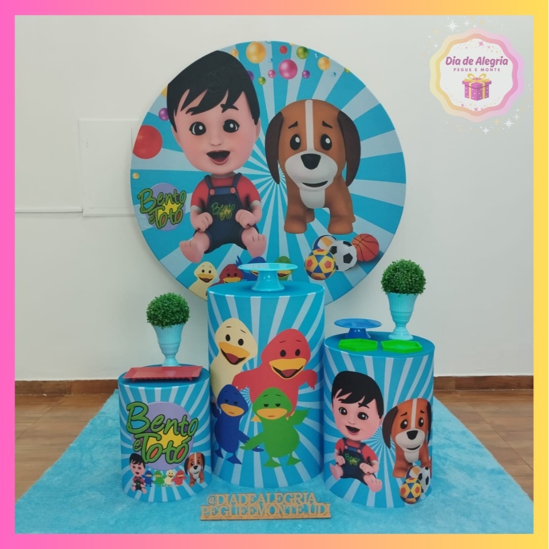 Bento E Totó - Kit 1 - Dia de Alegria Pegue e Monte