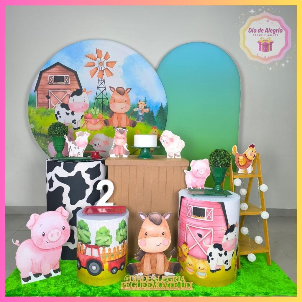 Fazendinha Menino - Kit 3 - Dia de Alegria Pegue e Monte