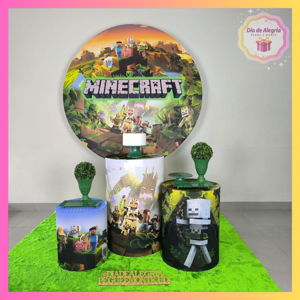 Minecraft - Kit 1 - Dia de Alegria Pegue e Monte