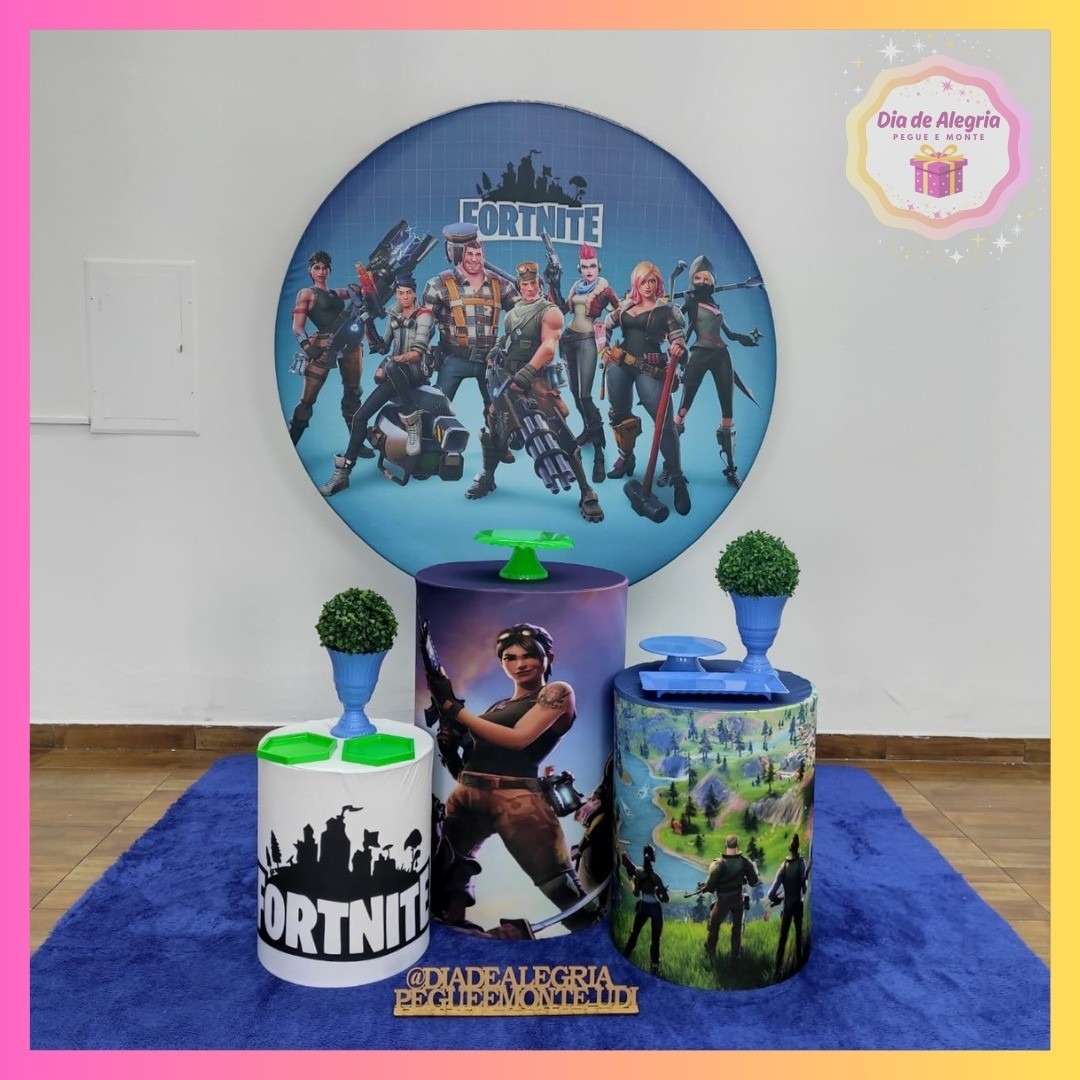 Fortinite - Kit 1 - Dia de Alegria Pegue e Monte