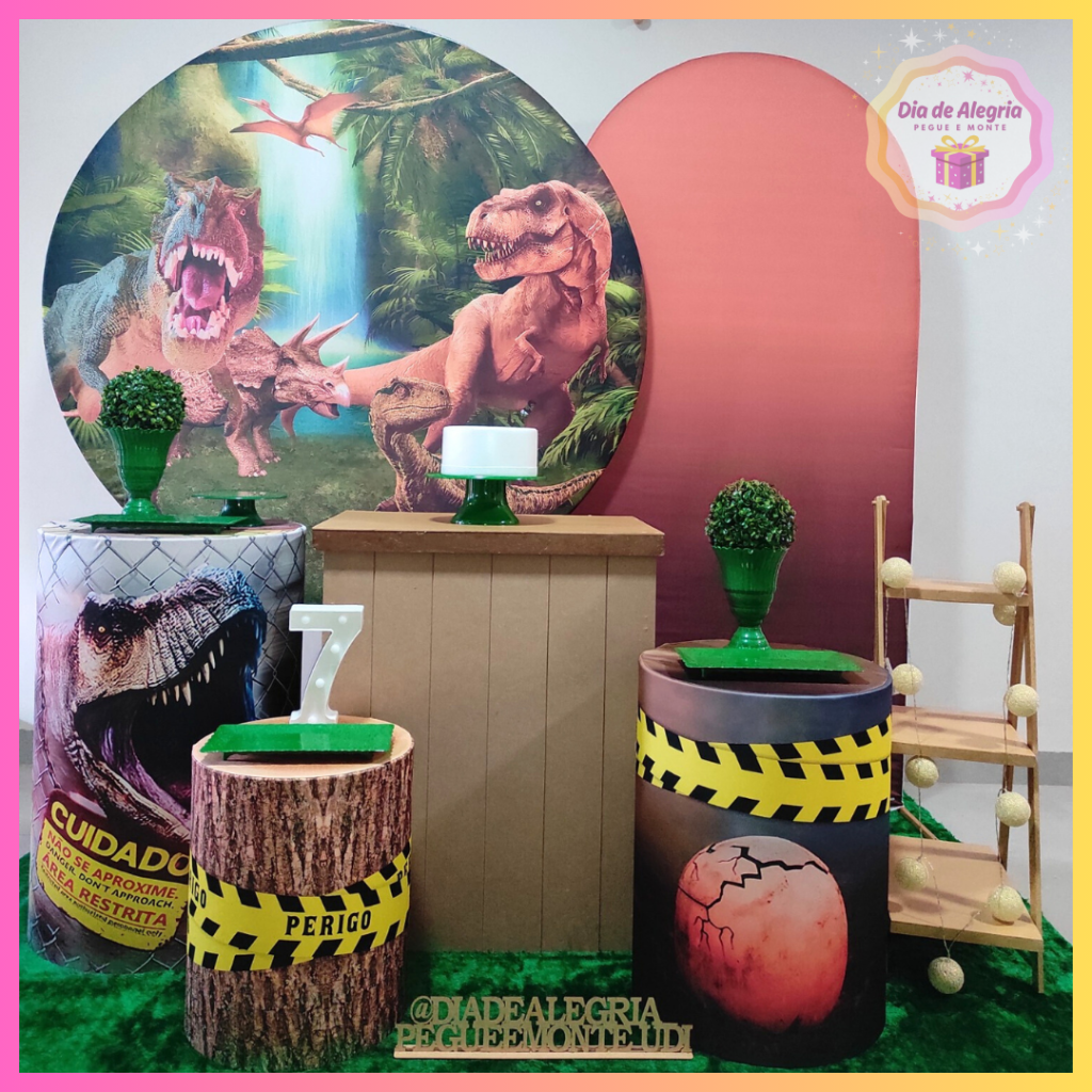 Dinossauros - Kit 3 - Dia de Alegria Pegue e Monte