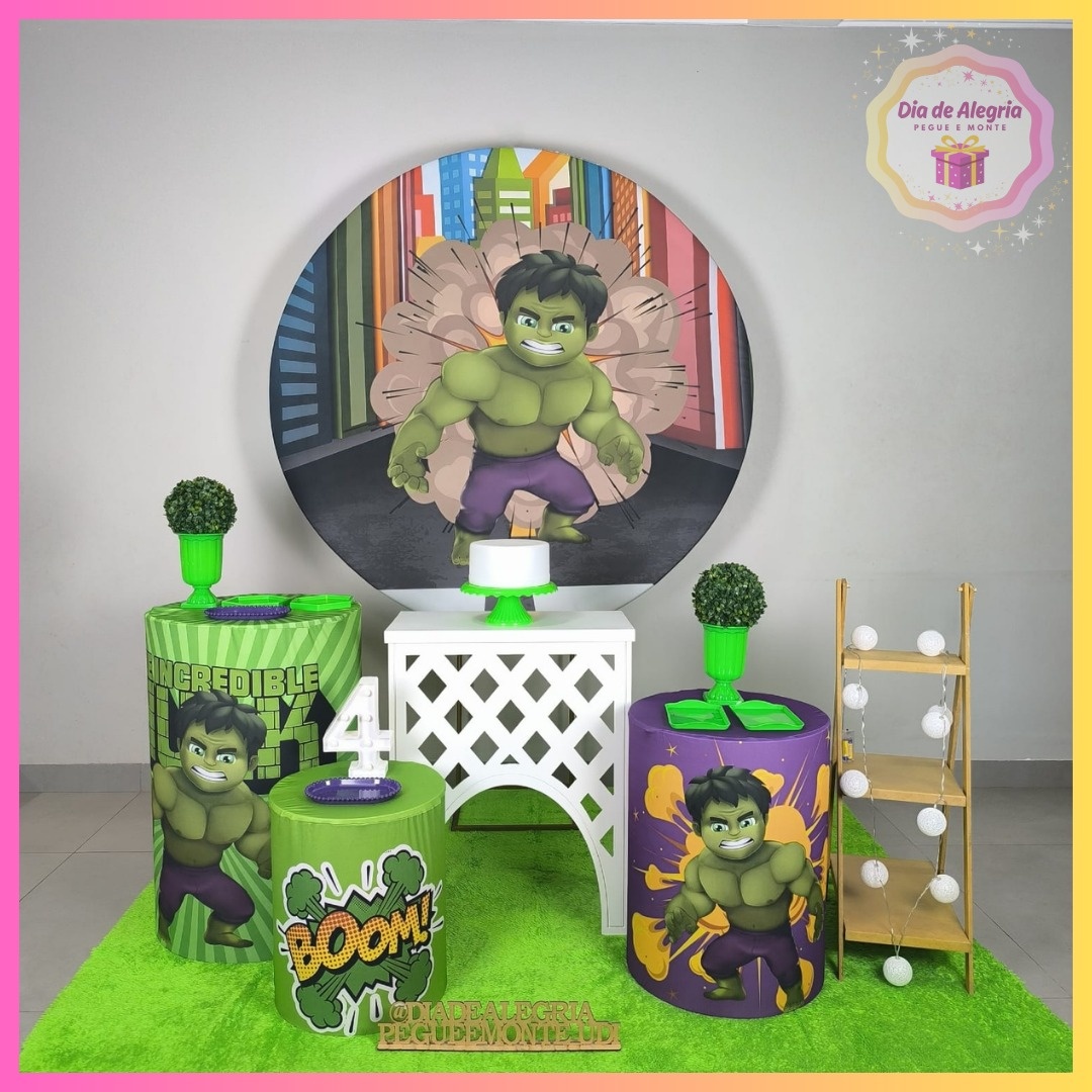 Hulk Baby - Kit 2 - Dia de Alegria Pegue e Monte