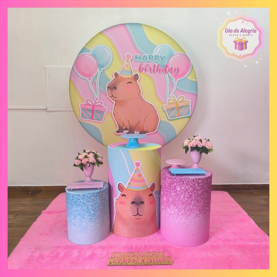 Capivara - Kit 1 - Dia de Alegria Pegue e Monte